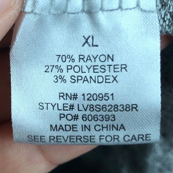 Olive & Oak Womens Sweater Gray Soft V Neck Pullover Long Sleeve XLarge - Picture 7 of 12